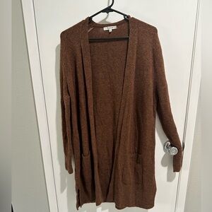 Madewell Long Brown Cardigan in size Medium
